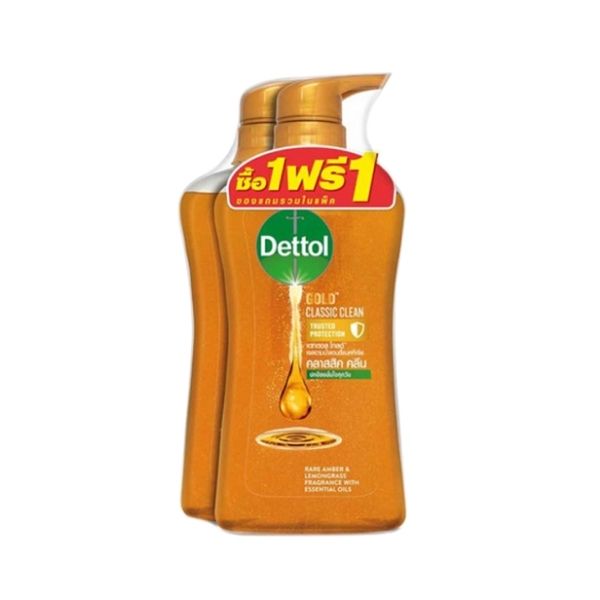 Antibacterial shower gel, Gold Classic formula 500ml (Pack of 2 bottles)