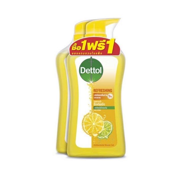 Antibacterial shower gel, Refreshing formula 500ml (Pack of 2 bottles)