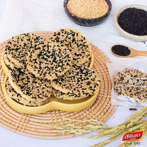 Sesame-Topped Rice Crackers, Box 70g