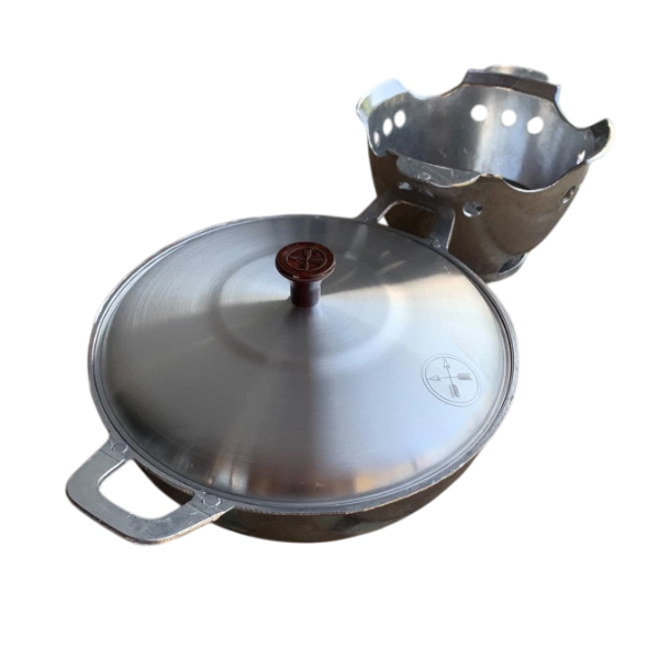 Heavy-duty aluminum hot pot 9in