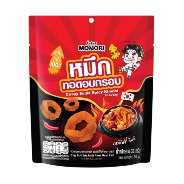 Crispy fried squid, spicy kimchi flavor 30g