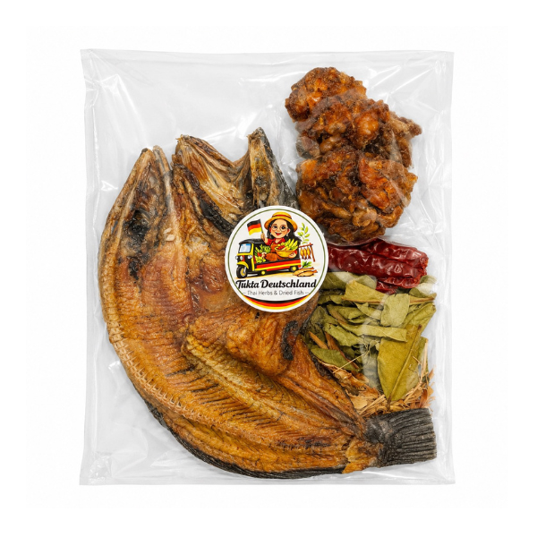 Smoked snakehead fish tom khlong soup kit 180g
