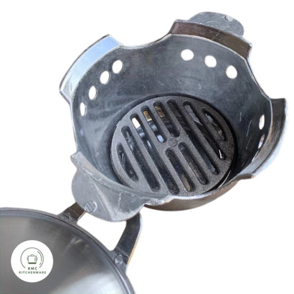 Heavy-duty aluminum hot pot 9in