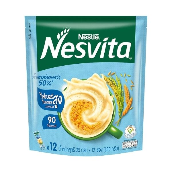 Instant cereal drink, less sugar formula, 25g (12 sachets)