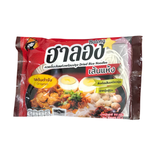 ก๋วยจั๊บเส้นแห้งพร้อมปรุง รสต้นตำรับ 80g