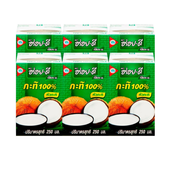 กะทิ 100% บิ๊กแพ็ค 250ml แพ็ค 6