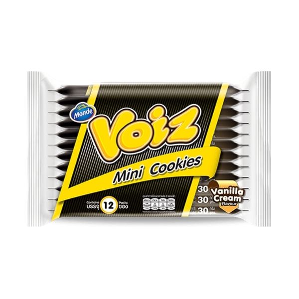 Mini vanilla cream cookies 30g (pack of 12)