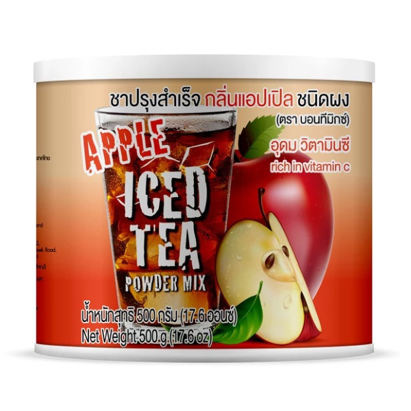 Instant powdered tea, apple flavor (can) 500g