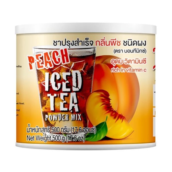 Instant powdered tea, peach flavor (can) 500g