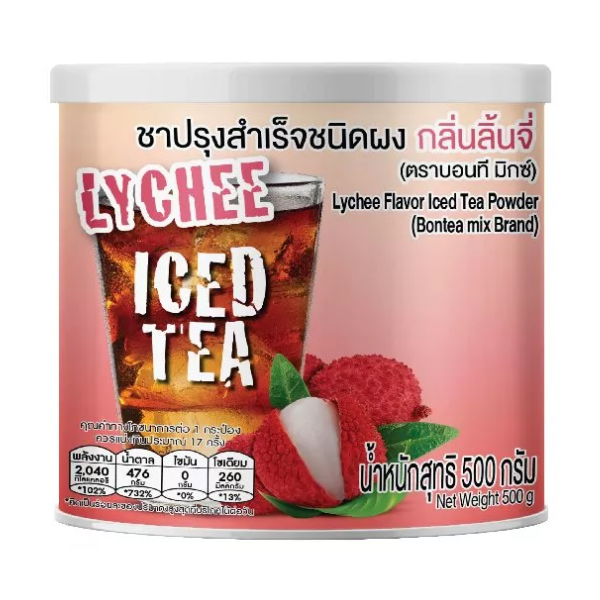 Instant powdered tea, lychee flavor (can) 500g