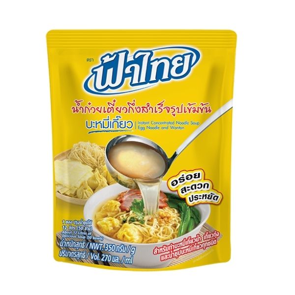 Concentrated instant noodle soup base, wonton noodles 350g
