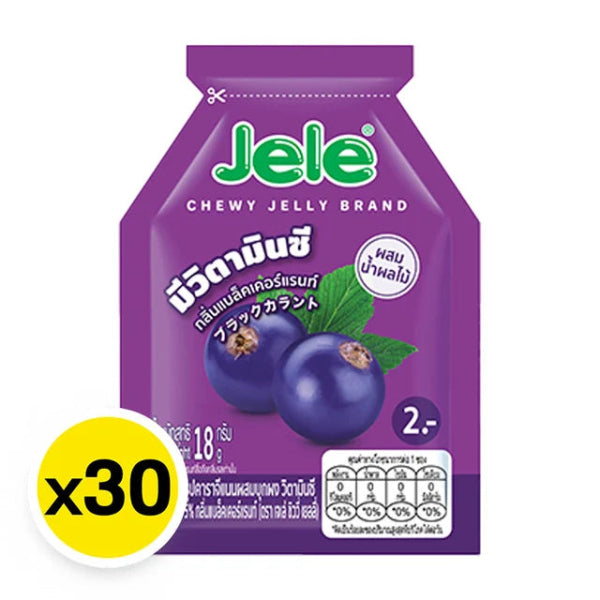 Blackcurrant-flavored jelly 18g ( Pack 30 )