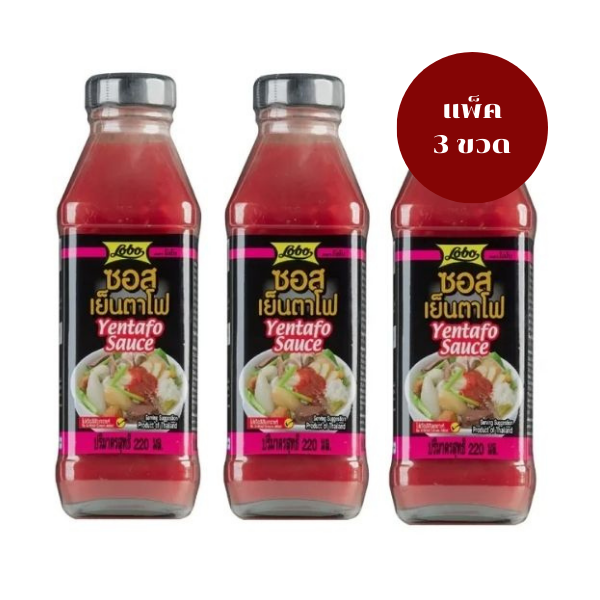 Yentafo sauce 220ml (Pack of 3 bottles)