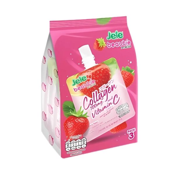 Strawberry jelly + collagen 140g ( pack of 3 )