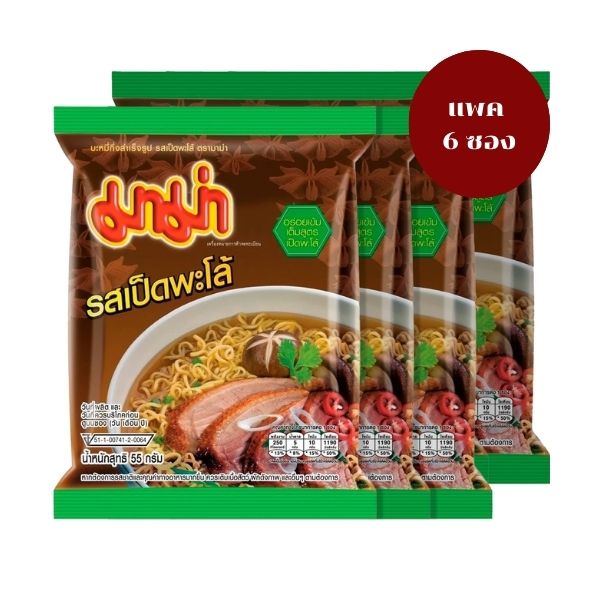 Instant noodles, stewed duck flavor ( 55g x pack of 6 sachets )