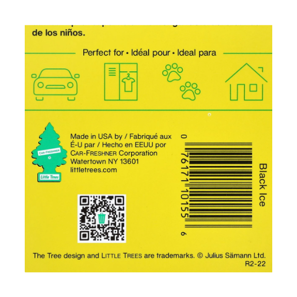 Black Ice scented fragrance sheet 2g