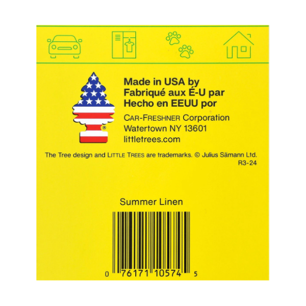 Summer Linen scented fragrance sheet 2g