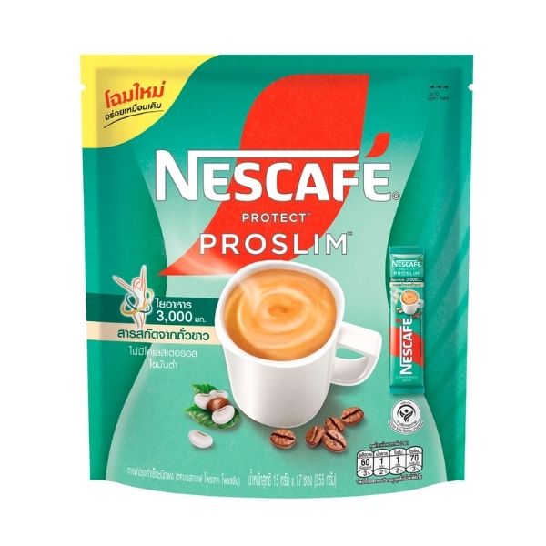 Instant Powdered Coffee, Protex Pro Slim Formula 15g (Pack of 17 Sachets)