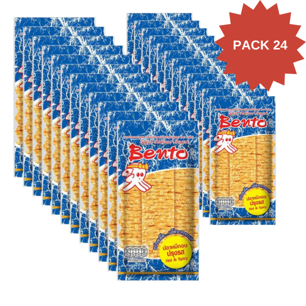 Seasoned baked squid 4g ( Pack of 24 )