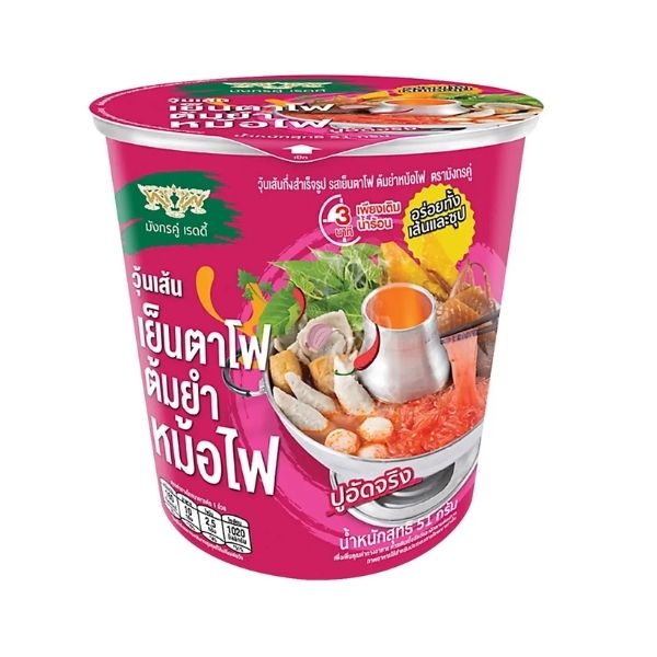Instant glass noodles, yen ta fo tom yum hot pot flavor 51g