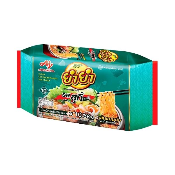Flat instant noodles, sukiyaki flavor, 55g (10-pack)