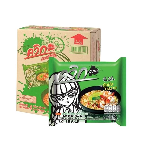 Instant noodles, Steamed Shrimp with Lime flavor 55g ( 30-pack )