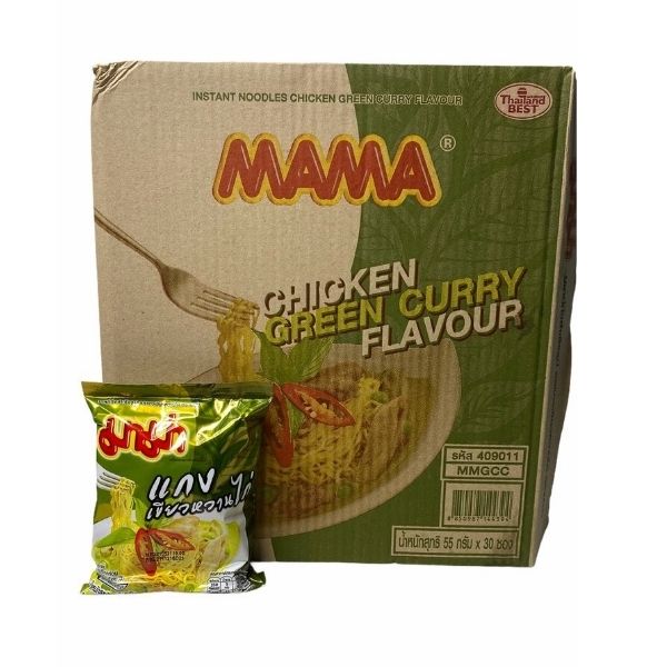 Instant noodles, chicken green curry flavor ( 55g x box of 30 sachets )