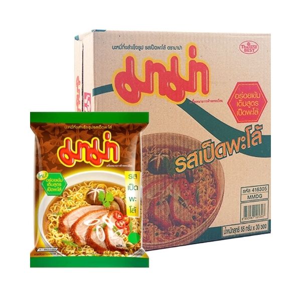 Instant noodles, stewed duck flavor ( 55g x box of 30 sachets )