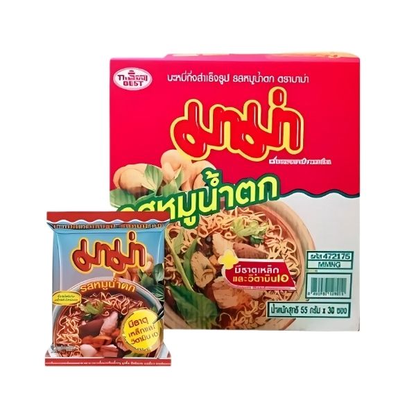 Instant noodles, pork nam tok flavor ( 55g x box of 30 sachets )