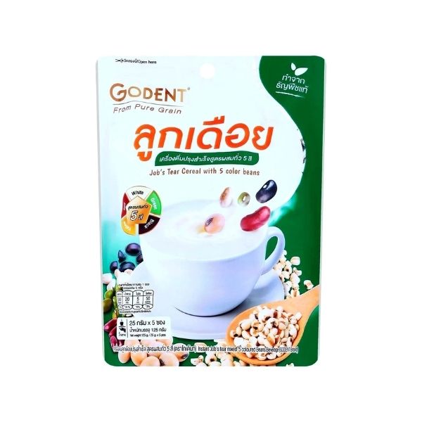 Instantly prepared job's tears drink with 5-color bean blend 125g