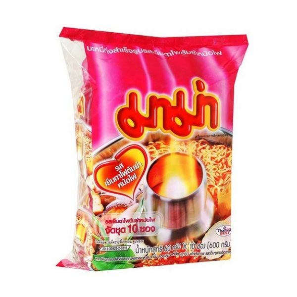Instant noodles, tom yum yentafo hot pot flavor ( 60g x pack of 10 sachets )