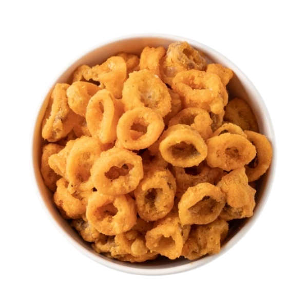 Crispy fried squid, hot and spicy flavor  30g