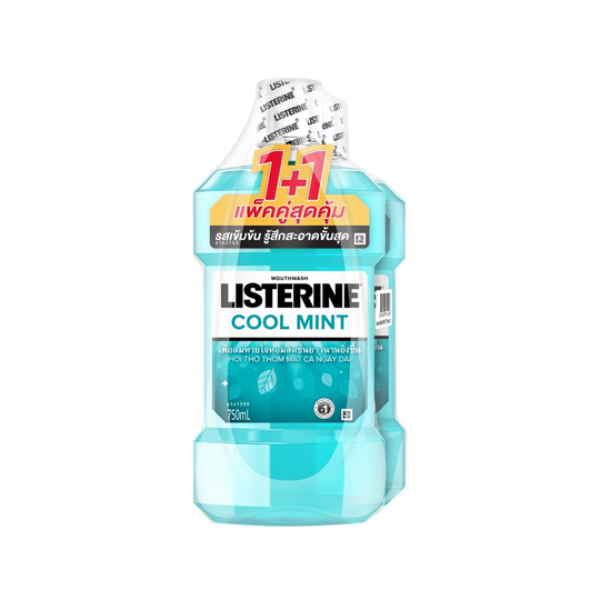 Cool Mint mouthwash 750ml twin pack