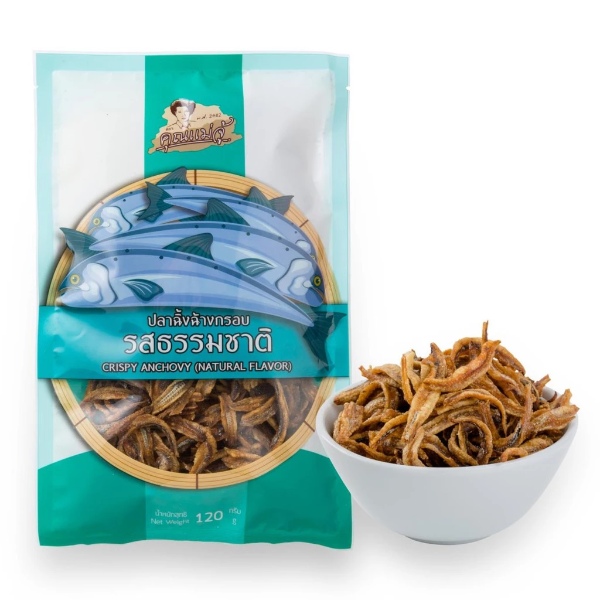 Natural-flavored anchovies 120g