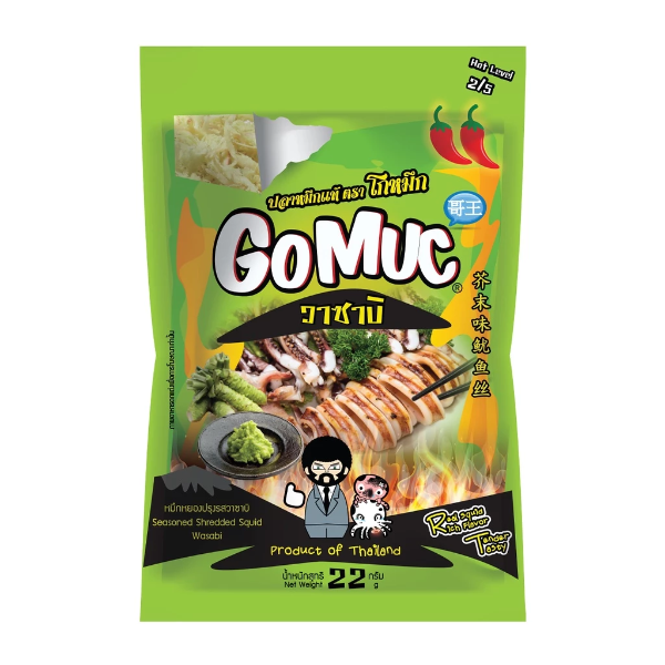 Wasabi-seasoned shredded squid 22g