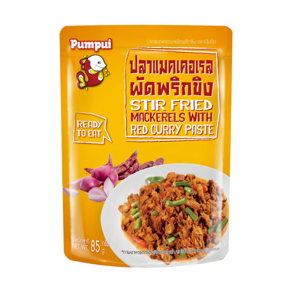 Mackerel stir-fried with chili and ginger 85g