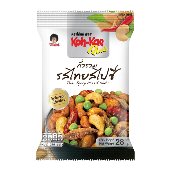 Mixed nuts plus, Thai spicy flavor 28g