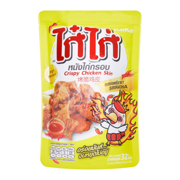หนังไก่กรอบ รสซอสศรีราชา 32g