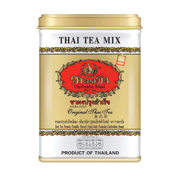 ชาไทย สูตรเอ็กซ์ตร้าโกลด์ กระป๋องซองเยื่อ 125g