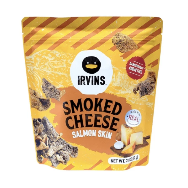 Crispy fried salmon skin, smoked cheese flavor 80g