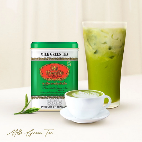 Milk green tea, pulp sachet can 125g