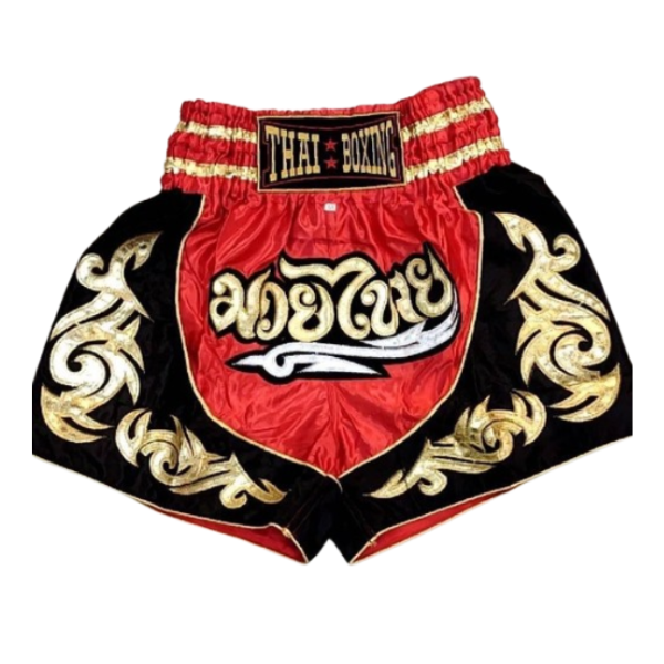 Red Muay Thai shorts, size L