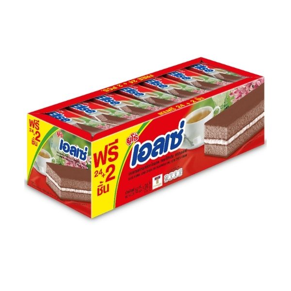 Chocolate-flavored layer cake with cream filling 15g ( 24 sachets )