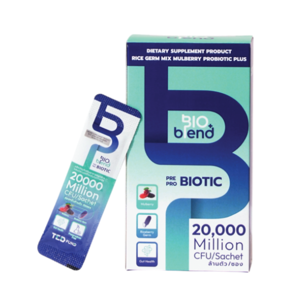 Powdered probiotics blended with mulberry and riceberry rice germ 20g
