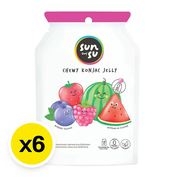 เยลลี่แตงโม & มิกซ์เบอรี่ 96g ( แพ็ค 6 )