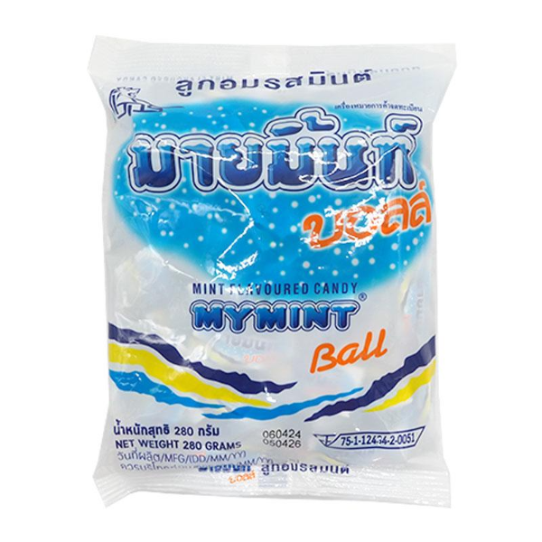 Mint flavored candies, 100 pieces, 280g
