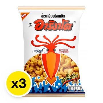 ข้าวเกรียบปลาหมึก ดั้งเดิม 50g ( แพ็ค 3 )