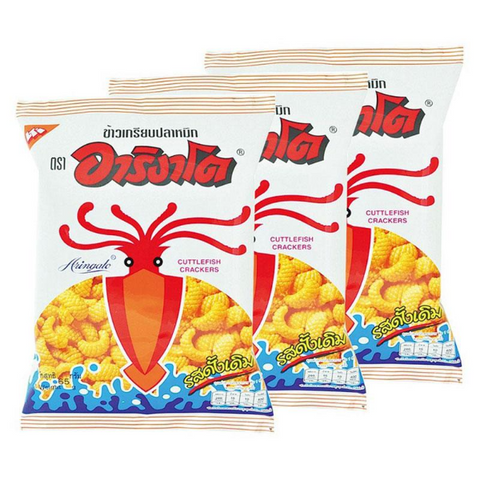 Original Squid Crackers 50g ( Pack of 3 )