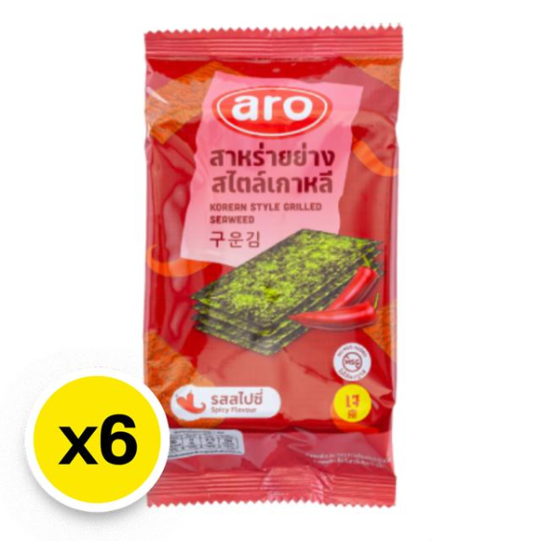 Spicy Korean seaweed 5g ( Pack of 6 )