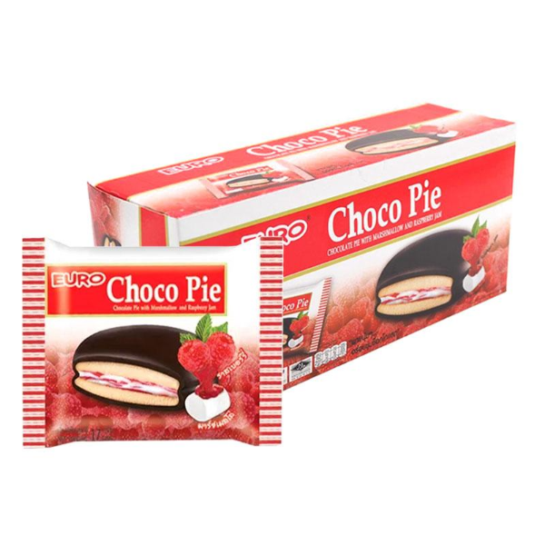 Choco Pie with Raspberry Jam Filling 17g (Pack of 12)